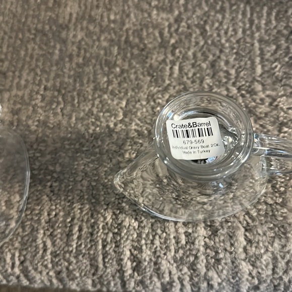 NWT set of two Crate & Barrel individual gravy/condiments boat 2oz - Picture 8 of 8